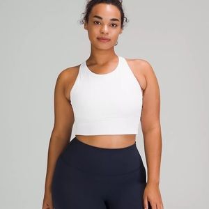 Lululemon Ebb to Train Bra Medium Support C/D Cup Size 4 White NWT